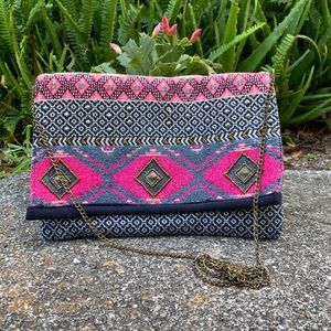 Colorful boho-chic purse/clutch